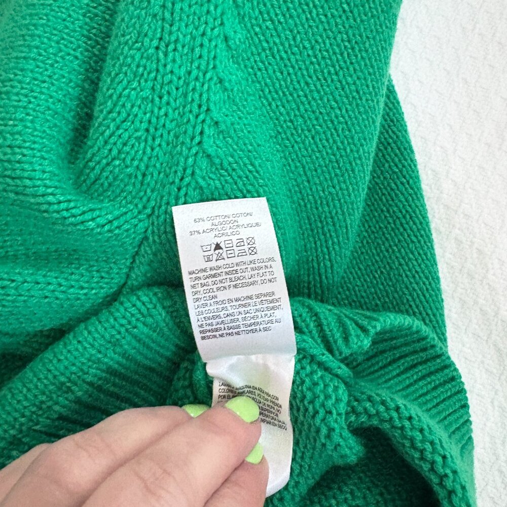 Lucky Brand Green Short Sleeve Cardigan Sweater | Button Front | Size - Picture 4 of 4